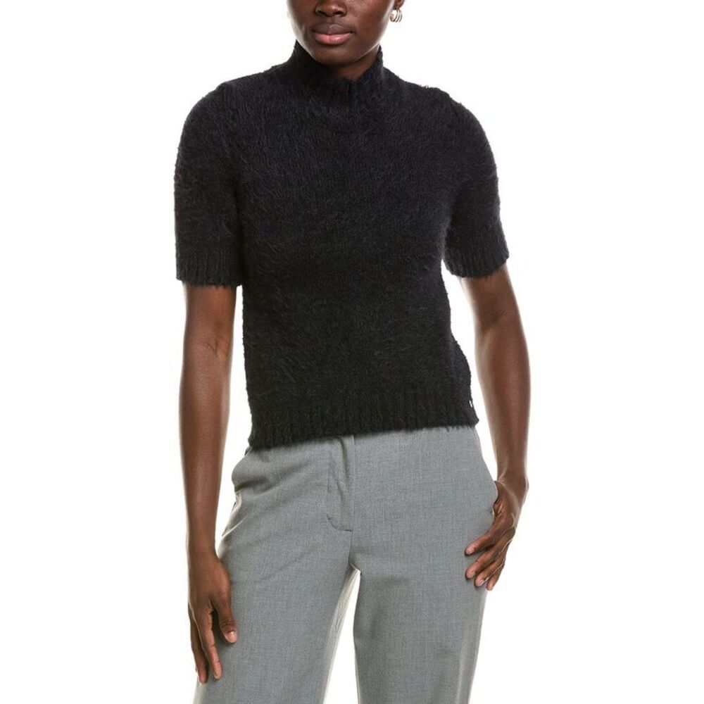 Marc Cain Womens Wool-Blend Sweater, Black